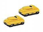 2-Pack DEWALT DCB240-2 20V Max 4.0-Ah Battery $72 and more