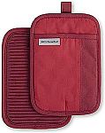 2-Pack KitchenAid Beacon Two-Tone Non-Slip Pot Holder Set $3.90