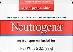 2-Count 3.5-Oz Neutrogena Facial Cleansing Bar Treatment for Acne-Prone Skin $4.70