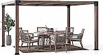 Sunjoy Outdoor Pergola 10 x 12 ft. Steel Frame Pergolas $760