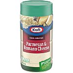 8-Oz Kraft Parmesan & Romano Grated Cheese Shaker $3.10