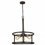 Rivertown 3-Light Rustic Bronze Chandelier $40