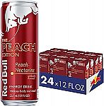24-Ct 12Oz Red Bull Peach Edition Energy Drink $25