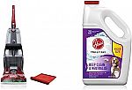 Hoover FH50150B Power Scrub Deluxe Carpet Cleaner and 128oz Cleaner Solution $97