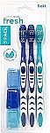 Dental Guru 3 Pack Soft Toothbrush with Protective Cap $1.60