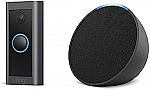 Ring Video Doorbell Wired + Echo Pop Smart Speaker $39.99 and more