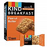 30-Ct 1.76-Oz KIND Breakfast Bars (Peanut Butter) $12.43
