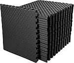 BalanceFrom Puzzle Exercise Mat w/ 1" EVA Foam Interlocking Tiles (72 Sq Ft) $52.09