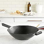 Joyce Chen 14-inch Pro Chef Flat Bottom Wok with Excalibur Non-stick coating $19.44