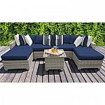 TK Classics Fairmont 7pc Outdoor Wicker Seating Set $625.11 and more