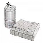 50" x 60" Coleman Reversible Water Resistant & Sherpa Camping Throw Blanket $19.50