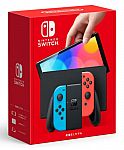 Nintendo Switch OLED (Sw Oled) Model w/ Neon Red & Neon Blue Joy-Con New $287 and more