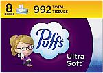 24-Pack 124-Ct Puffs Ultra Soft Non-Lotion Facial Tissue Boxes $26.48