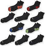 10-Pack Fruit of the Loom Little Boys Half Cushion Ankle Socks $6.39
