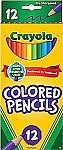 Crayola Colored Pencils, 12 Count $0.99