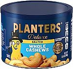 PLANTERS Deluxe Whole Cashews, 8.5 oz Canister $3.60