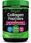 1-Lb Orgain Hydrolyzed Collagen Powder + 50 Organic Superfoods $14