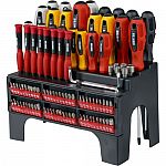 100-Piece Ironton Screwdriver Set w/ Rack $27.88
