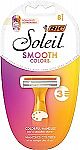 8 Count BIC Soleil SMOOTH COLORS Disposable Razors $3.89