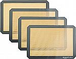 4-Pack Amazon Basics Silicone Food Safe Baking Mat $11.46