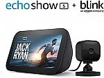 All-new Echo Show 5 (3rd Gen) with Blink Mini $57