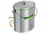iTouchless 1.6-Gallon Stainless Steel Compost Bin $19.99 and more