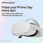 Meta Quest 2 128GB + $50 Amazon Gift Card $299 and more