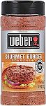 12.5 Ounce Weber Gourmet Burger Seasoning $10 and more