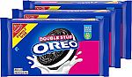 OREO Double Stuf Chocolate Sandwich Cookies, Family Size, 3 Packs $8.40