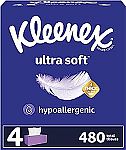 12 Boxes Kleenex Ultra Soft Facial Tissues $10.94
