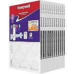 12-Pack Honeywell Superior Allergen Pleated Air Filter FPR 9, MERV 11 $60 and more