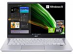 Acer Swift X 14" FHD Laptop (Ryzen 5 5600U, RTX 3050, 8GB, 512GB SSD) $579.99