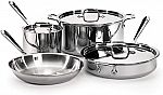 All-Clad Tri-Ply Stainless Steel 7 Piece Cookware Set $294