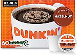 60-Pods Dunkin' Hazelnut Flavored Coffee $19.90