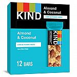 12-Pack 1.4-Oz KIND Almond & Coconut Gluten Free Bars $4.21