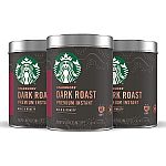 3-Pack 3.17-Oz Starbucks Premium Instant Coffee (various) $19.59