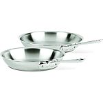 All-Clad D3 Stainless 10-In. and 12-In. Fry Pan Set $90 and more