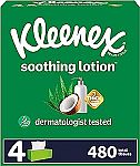 12-Box Kleenex Soothing Lotion Facial Tissues $12