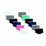 12-Pack Hanes Women's Sporty Cotton Boyshort Underwear $6.98
