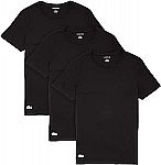 Lacoste Men's Essentials 3 Pack Slim Fit Crewneck T-Shirts $20