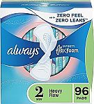 96-Ct Always Infinity Feminine Pads (Size 2, Heavy Flow) $16 & More
