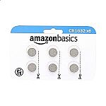 6 Count Amazon Basics CR2032 Lithium Coin Cell Battery $3 and more