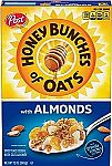 12 Ounce Honey Bunches of Oats Almond made with Whole Grain Cereal $1.84