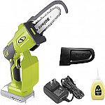 Sun Joe 24-Volt iON+ Cordless Mini Chainsaw $39
