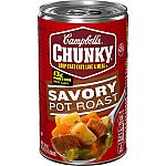 18.8-Oz Campbell’s Chunky Soup (Savory Pot Roast Soup) $0.89