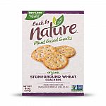 6-Oz Back to Nature Organic Stoneground Wheat Crackers $1.99