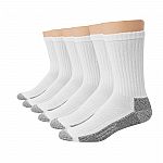 6-Pack Hanes Men's Work Socks (White) $6.71