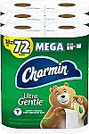 54 Count Charmin Ultra Gentle Toilet Paper Mega Rolls $45 and more