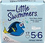 17 Ct Huggies Little Swimmers Disposable Swim Diapers, Size 5-6 (32+ lbs) $6.99