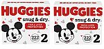 222-Count Huggies Snug & Dry Baby Diapers (Size 2) 2 for $66.66